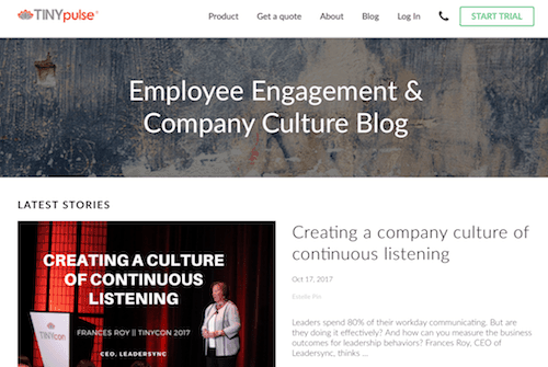 TINYPulse Employee Engagement & Company Culture Blog