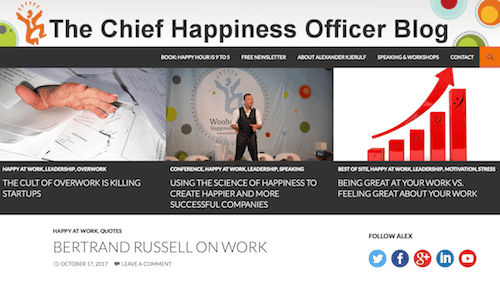 The Chief Happiness Officer Blog